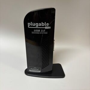 Plugable UD-3900 USB 3.0 Universal Laptop Docking Station UNTESTED & NO CORD